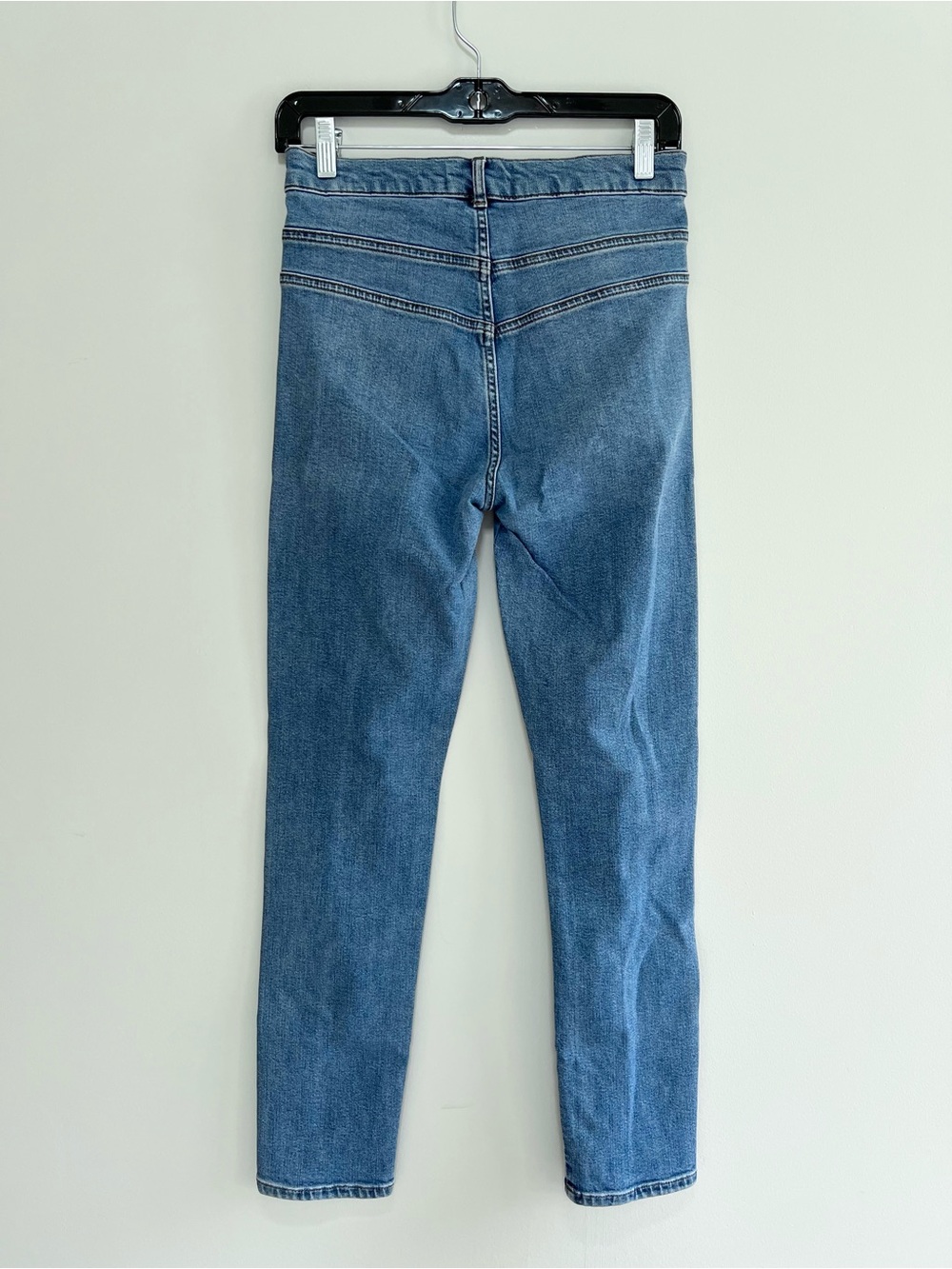 Reformation High Rise Skinny Leg Jeans in Rhine Med Blue Wash (PO# 9843), sz 27 - Picture 3 of 9